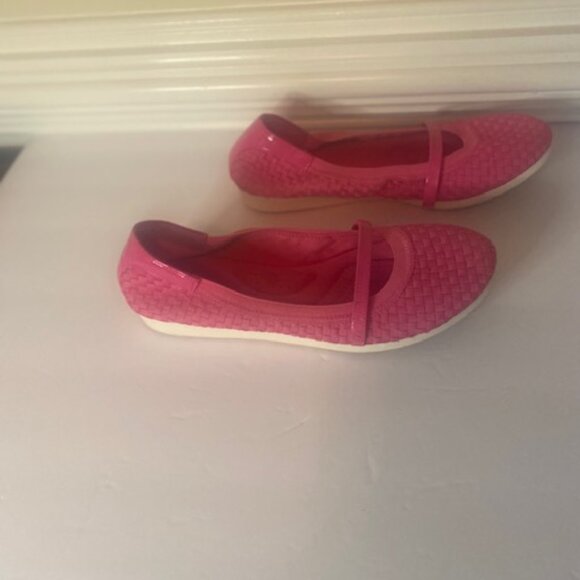 Dexflex Mary Jane Sport Pink Weave Pattern Ballet Flats Women’s Size 8.5M - Picture 4 of 7